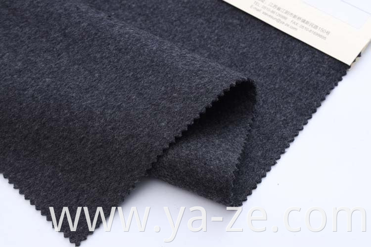 Guaranteed quality double faced sided yarn dyed fleece woolen wool overcoat manufacturer fabric for suit coat cloth